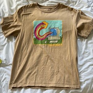 Converse Graphic T-Shirt in Tan